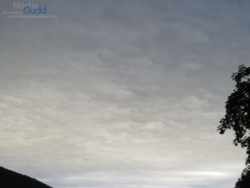 Altocumulus opacus lacunosus